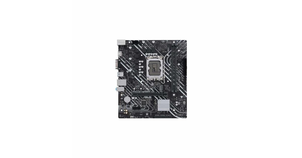ASUS PRIME H610M-K D4 Intel 12th Gen Motherboard PCIe 4.0 DDR4 1xM.2 slots USB 3.2 Gen 1