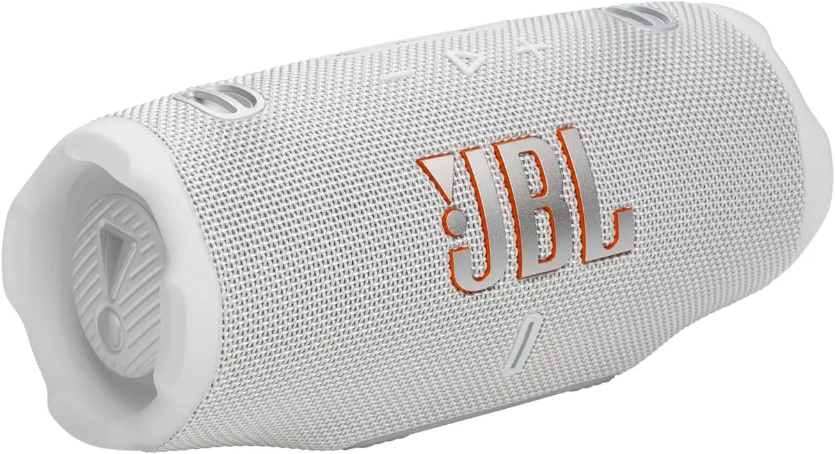JBL Charge 6 Portable Bluetooth Speaker White - Waterproof & Drop-Proof AI Sound Boost