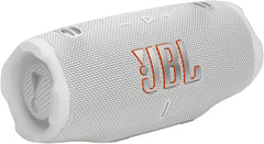 JBL Charge 6 Portable Bluetooth Speaker White - Waterproof & Drop-Proof AI Sound Boost