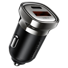 ACEFAST B19 PD30W USB-C + USB-A Car Charger - Metal Grey