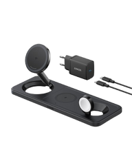 Anker MagGo Wireless Charging Station (15W, 3-in-1 Pad)