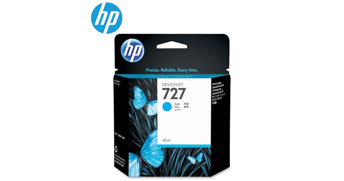 HP B3P13A (727) Cyan Ink Cartridge (Original), toners and inks hp toners inks