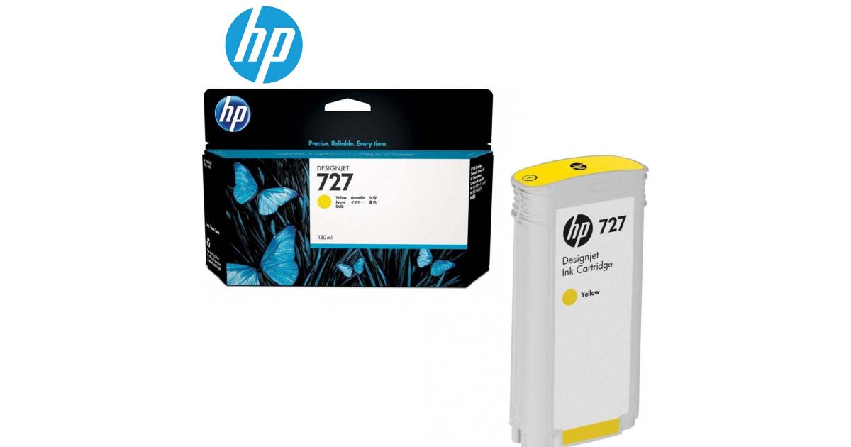 HP B3P21A (727) High Yield Yellow Ink Cartridge 130ML (Original) with toners and inks hp toners inks