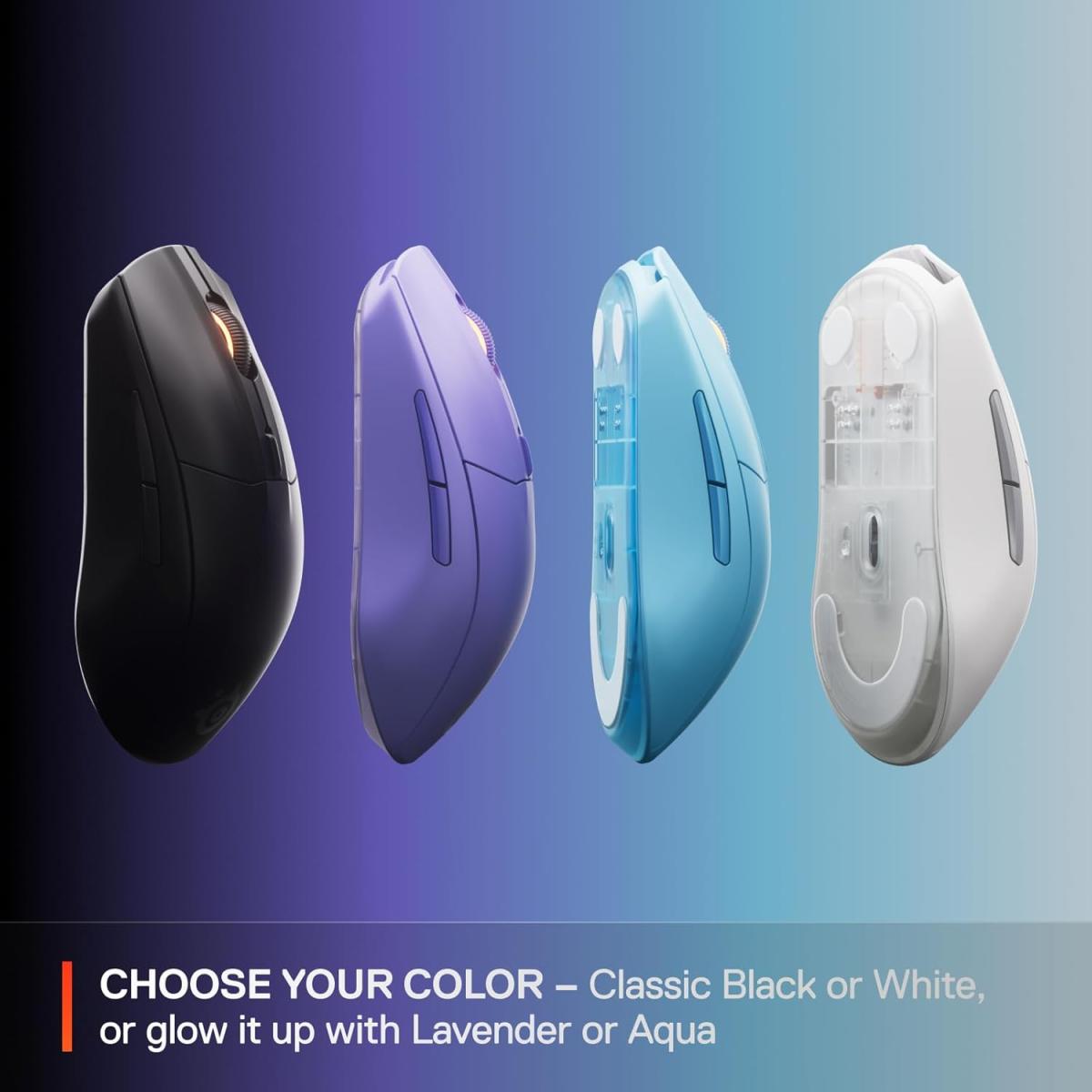 SteelSeries black 2.4ghz bluetooth wireless optical Rival 3 Gen Gaming Mouse and