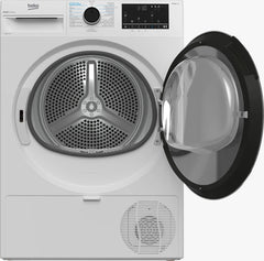Beko Dryer 9 Kg Inverter Heat Pump IronFinish A+++ White
