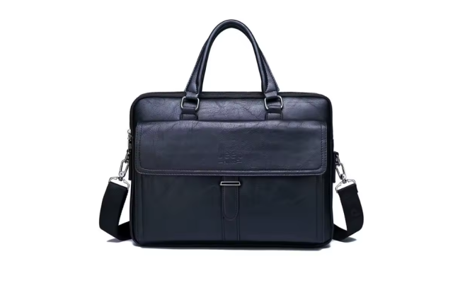 Jeep Buluo High Quality Leather Laptop Bag 15.6"