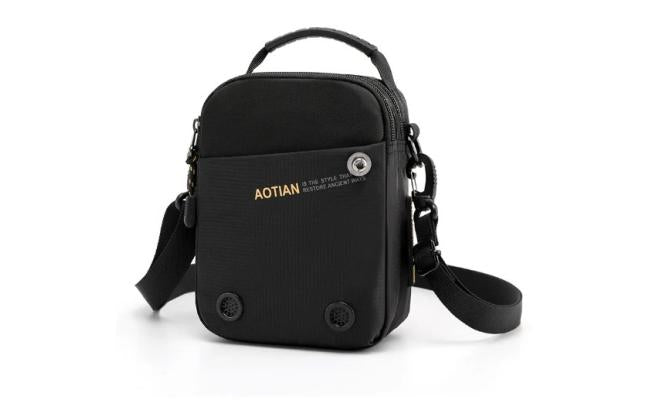 AoTian 8354 Men's Shoulder Crossbody Bag - Black