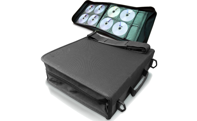 Portable Cd Cd Storage Case Holder Bag 256 Capacity