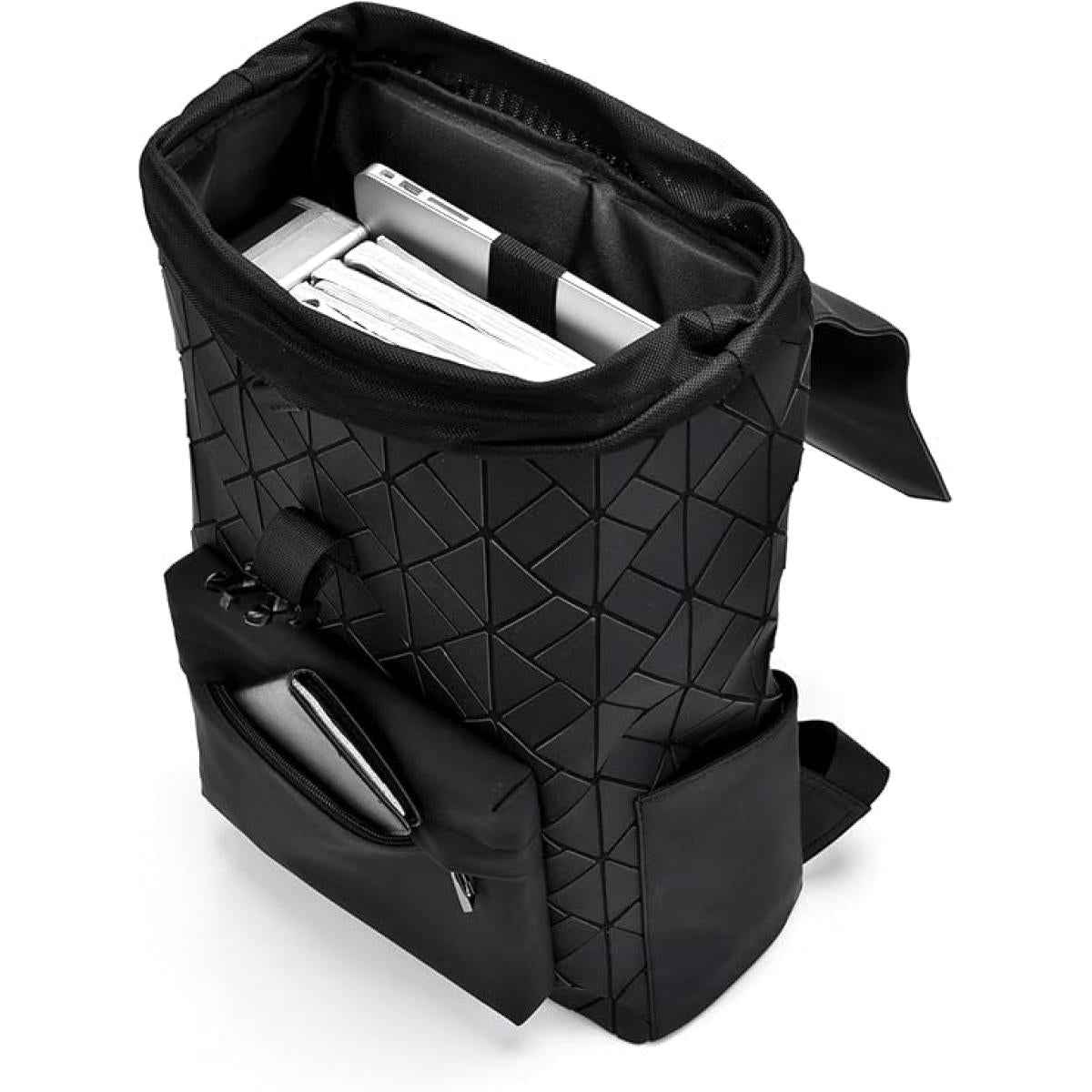 Shock Absorbing Waterproof Laptop Backpack with shoulder strap 15.6” -Black Shock Absorbing Waterproof Laptop Backpack with shoulder strap 15.6” -Black