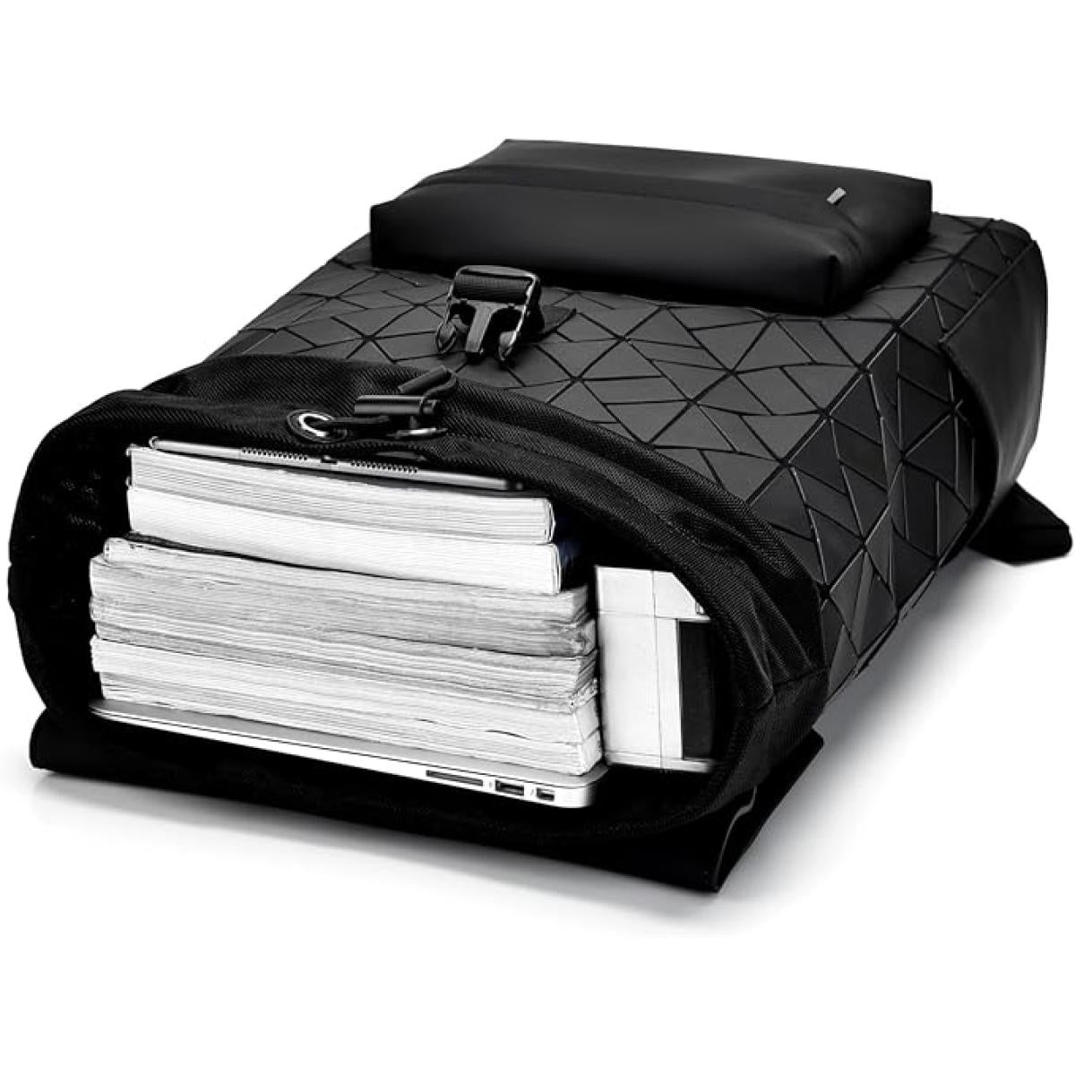 Shock Absorbing Waterproof Laptop Backpack with shoulder strap 15.6” -Black