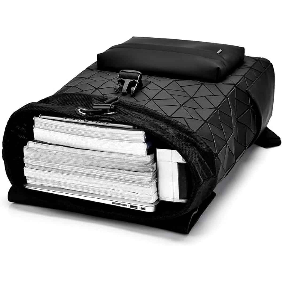 Shock Absorbing Waterproof Laptop Backpack with shoulder strap 15.6” -Black Shock Absorbing Waterproof Laptop Backpack with shoulder strap 15.6” -Black