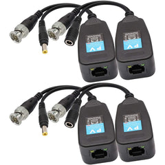 Video Balun RJ45 to BNC Transceiver Transmitter HD-CVI/TVI/AHD/CVBS