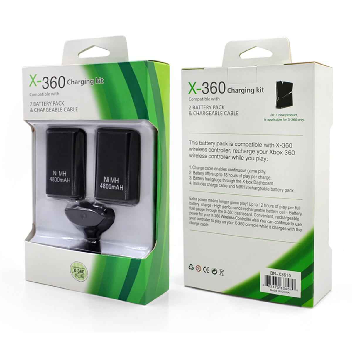 Xbox 360 play and Charge Kit- two battery Xbox 360 play and Charge Kit- two battery