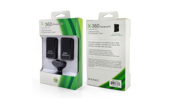 Xbox 360 Play And Charge Kit Two Battery