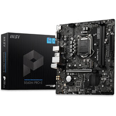 MSI PRO B860M-E mATX - Supports Intel Core Ultra Processors (Series 2), LGA 1851 - Dire 6 Phases, DDR5 Memory Boost (9066+ MT/s OC), PCIe 5.0 x16, M.2 Gen5, 5G LAN
