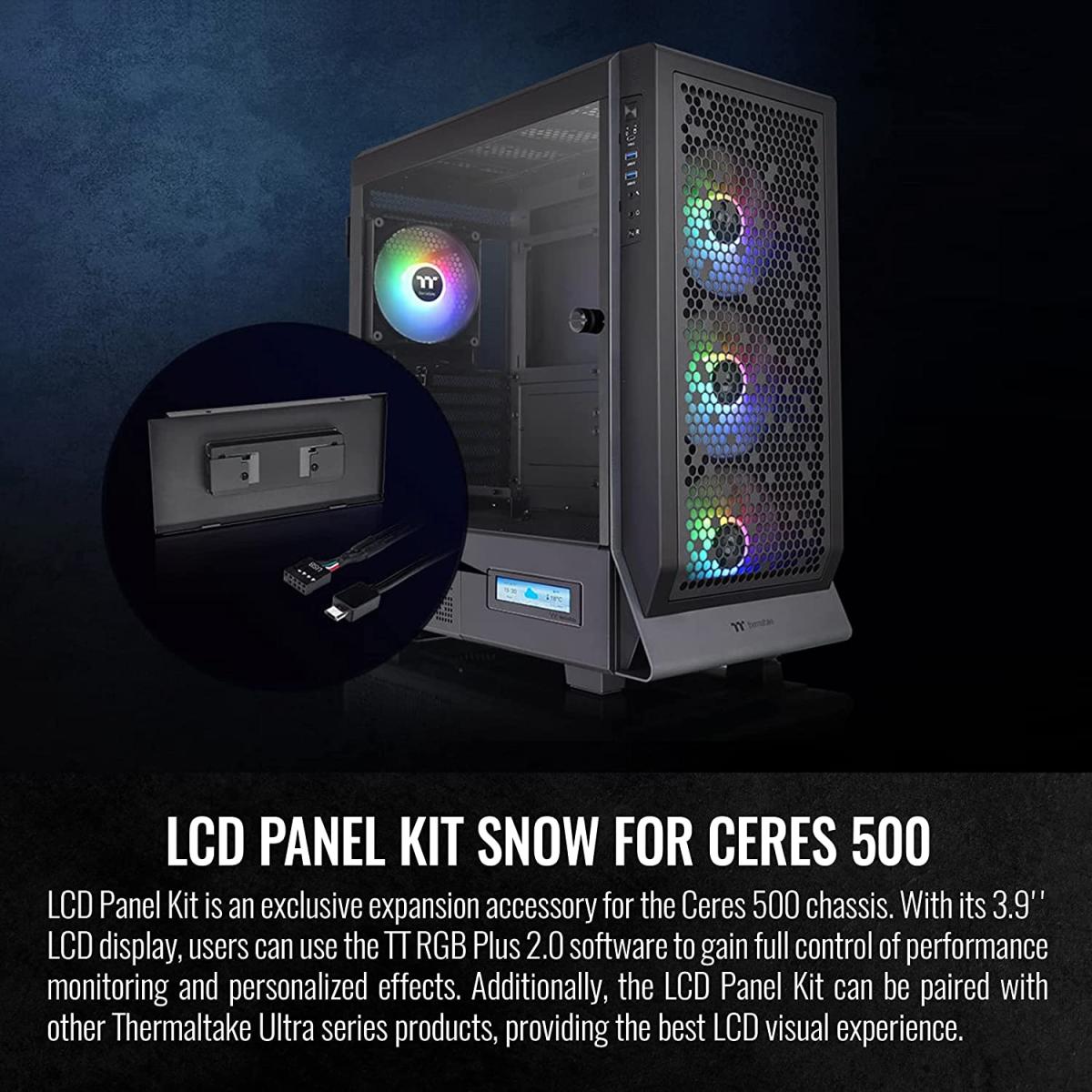 Thermaltake RGB PC case for desktop computer builds and component installation