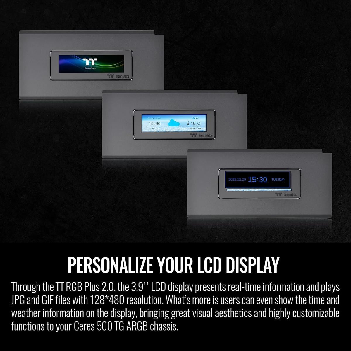Thermaltake RGB PC case for desktop computer builds and component installation
