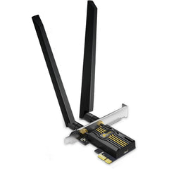 Tp Link Archer Tbe400e Wifi 7 Be6500 Pcie Wifi Card Tri Band Network For Pc Bluetooth 5.4 High Gain Antennas Not Compatible W/windows 10 - CompuMe