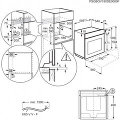 DR BEB331010 Electric Oven 60 Cm 71 Litres