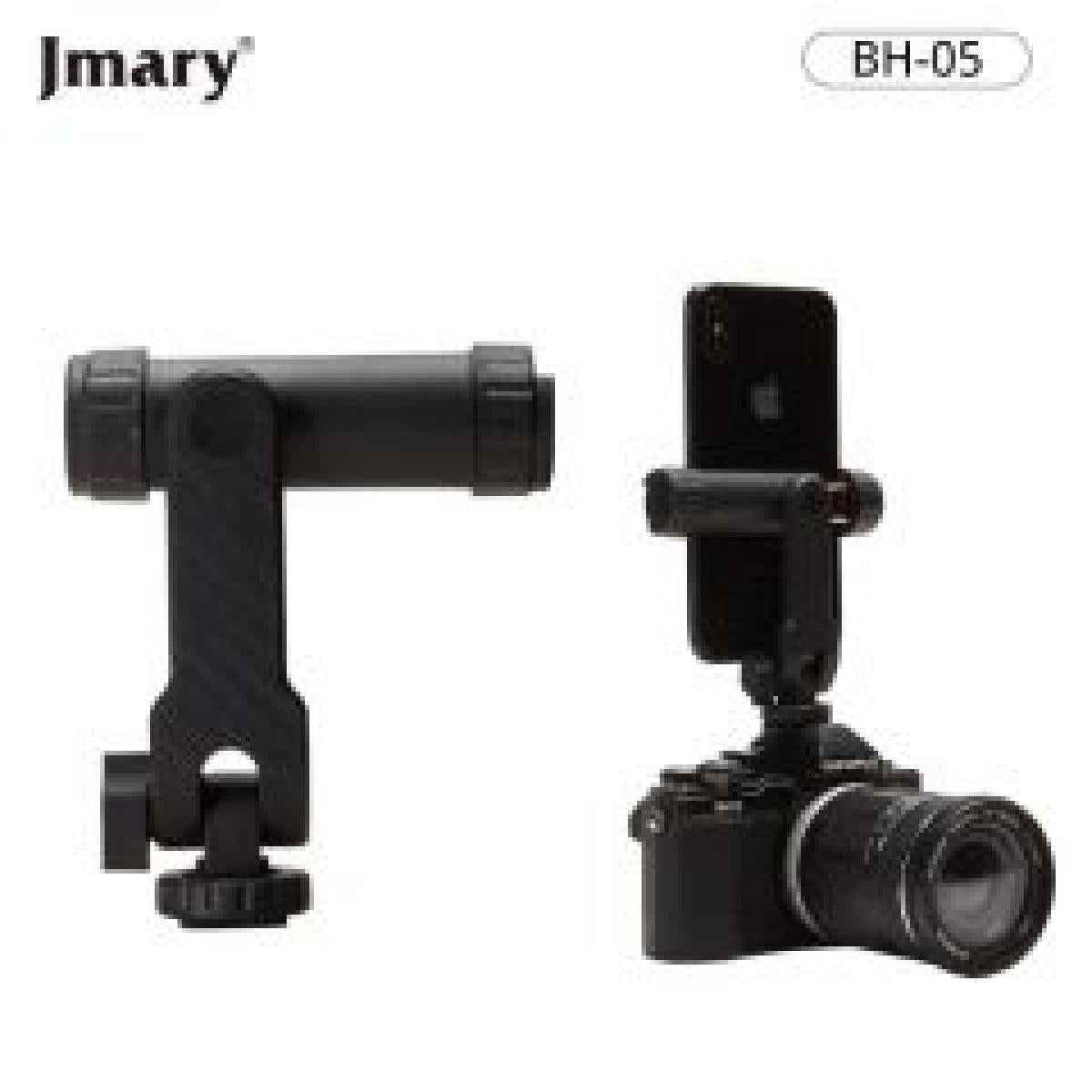 Jmary BH-05 Double Cold Shoe Extension Mobile Holder Jmary BH-05 Double Cold Shoe Extension Mobile Holder