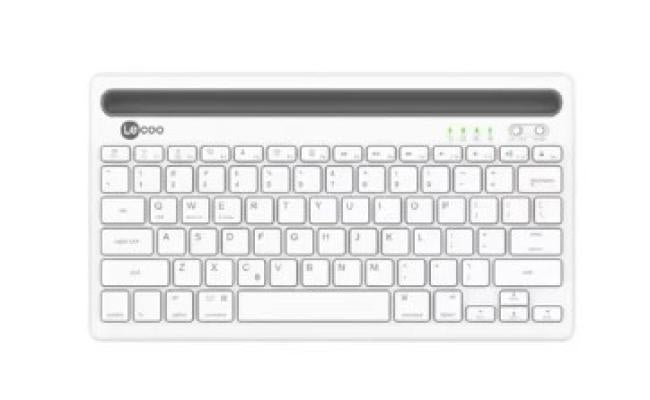 Lenovo Lecoo Bk 100 Mini Bluetooth Rechargeable Keyboard White