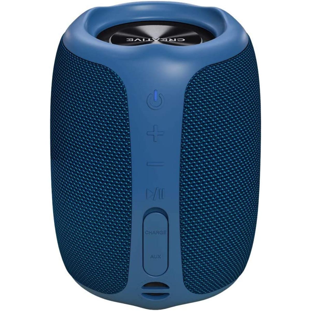 Creative Muvo Play Portable Bluetooth 5.0 Speaker Ipx7 Waterproof Up To 10 Hours Of Battery Life With Siri & Google Assistant Blue