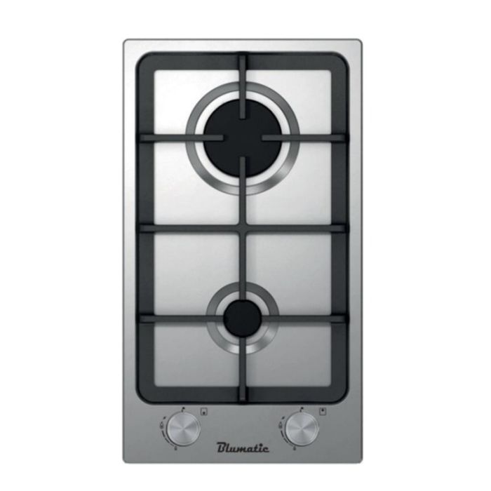 Blumatic 30cm 2-Burner Hob with Full Safety Stainless Steel