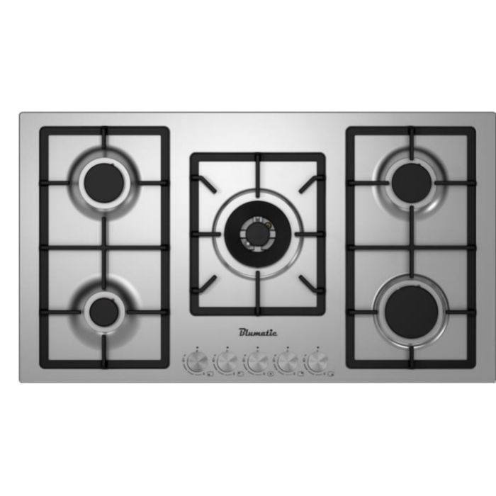 Blumatic 90cm 5-Burner Hob with Full Safety Stainless Steel