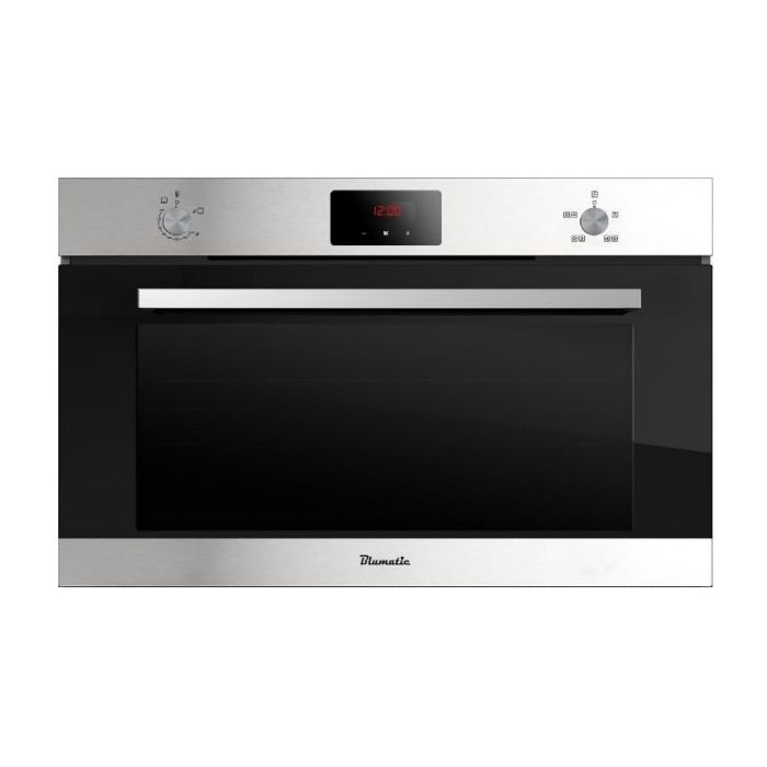 Blumatic 90cm Built In Gas Oven with 2 Convection Fans - Stainless Steel
