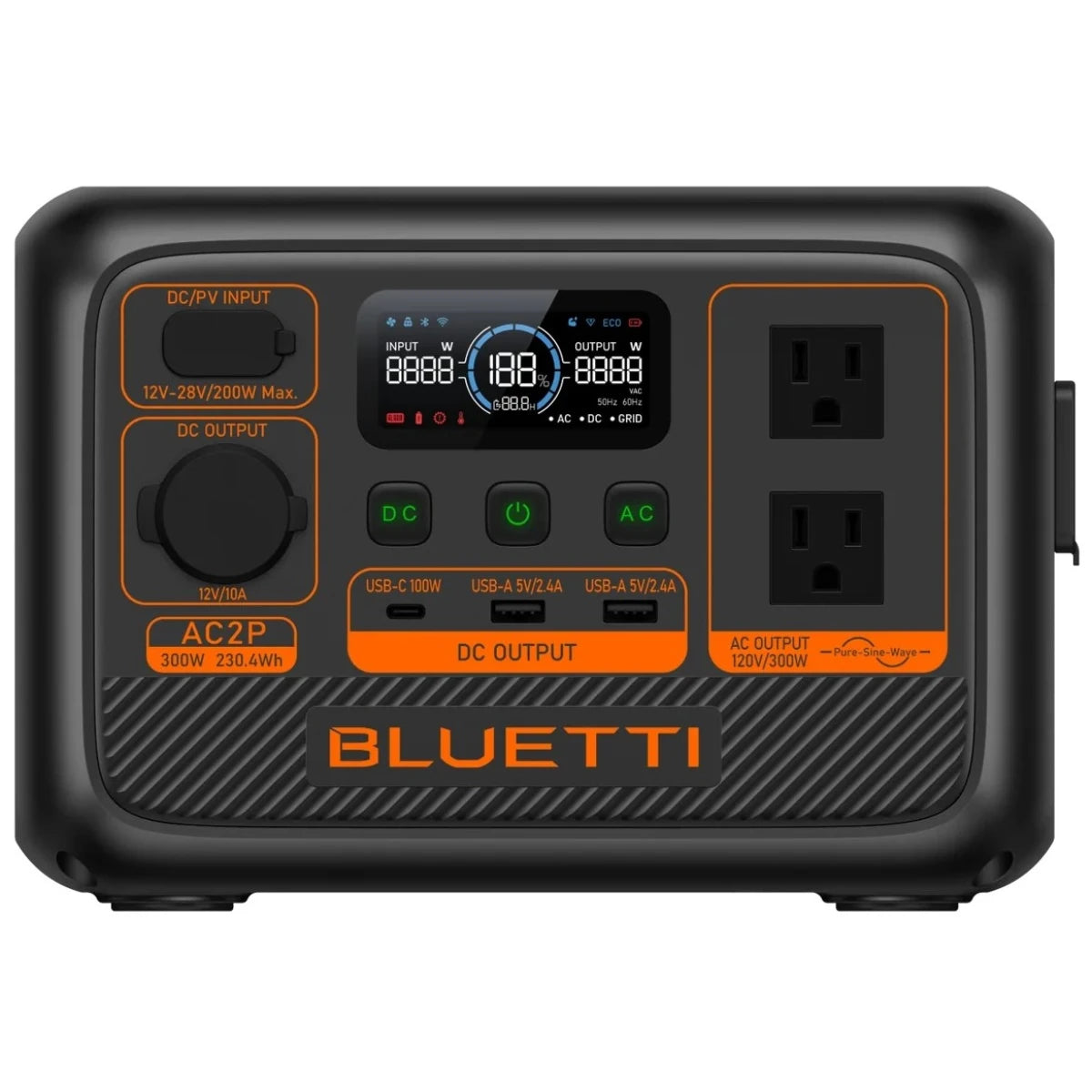 BLUETTI - AC2P Ultra - lightweight Portable Power Station Designed for Outdoor Activities