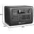 BLUETTI EB55 Portable Power Station 537Wh LiFePo4 Battery Power Generator with 2 230V 700W (Suger 1400W) AC Pure Sine-Wave Outlets, Mobile Wireless Charger, Outdoor Solar Generator for Road Trip Home Use Vanlife Off-grid - Gray