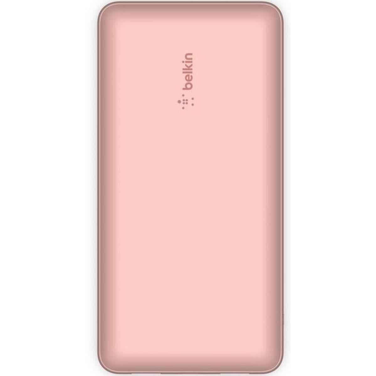 Belkin Boostcharge, Usb C Power Bank 20000mah W/ 2xusb A Ports, 15w, Iphone 17, Air, Pro, Samsung Galaxy S25, Ipad, Nintendo Switch 2, Google Pixel 10, Etc. Pink