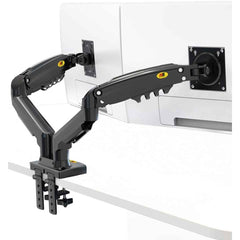 North Bayou NB North Bayou F160 17" - 27" Adjustable Dual Monitor Mount Gas Spring Desk Arm 2 - 9kg