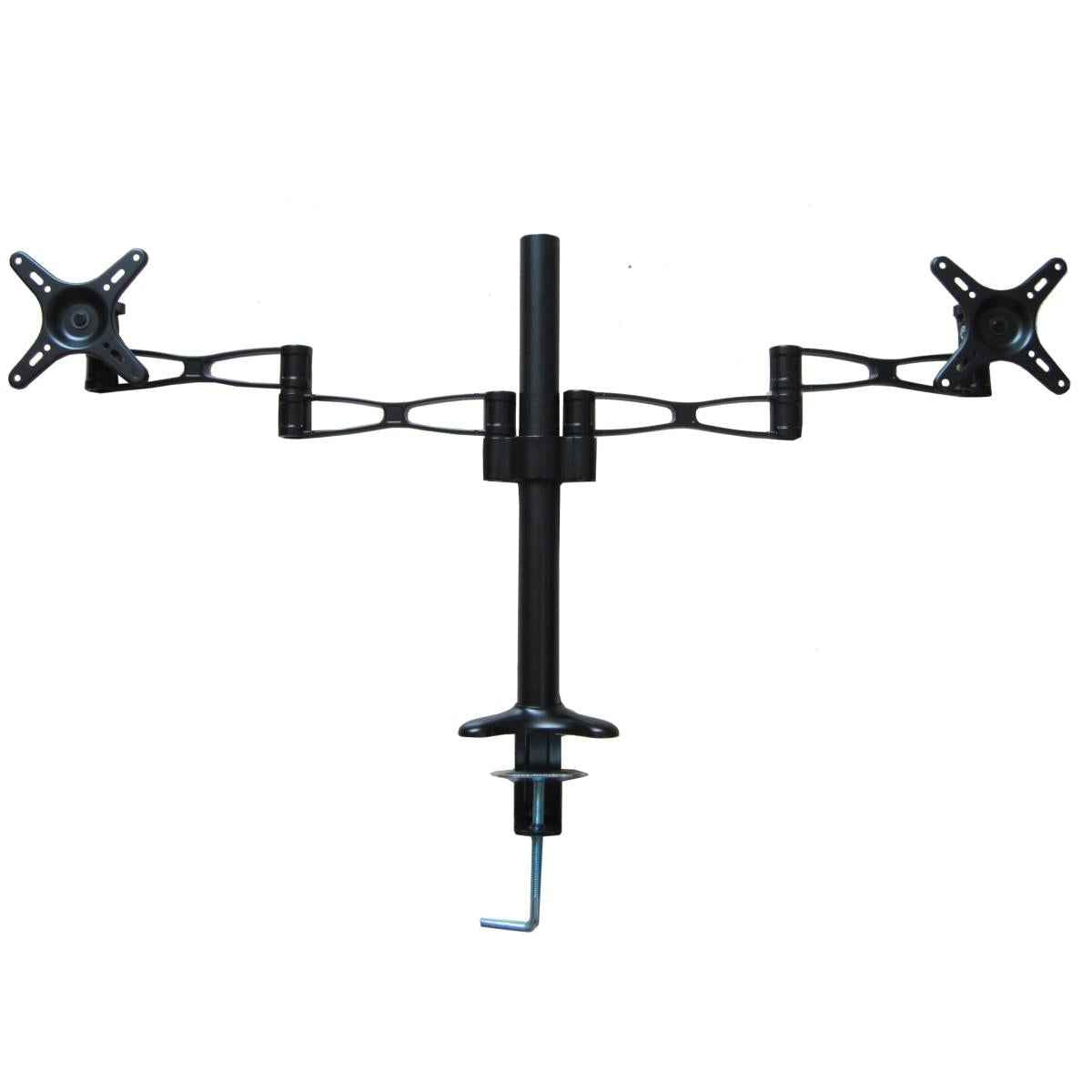Desk Dual Screen Mount Stand Extendable Arm Monitor