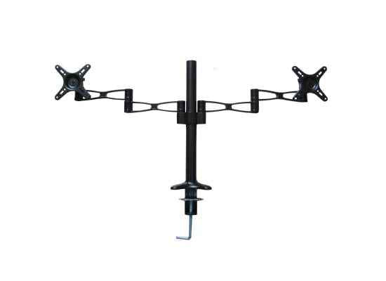 Double arm table stand monitor bracket 17-32"