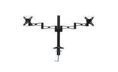 Desk Dual Screen Mount Stand Extendable Arm Monitor