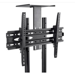 TV Trolley Bracket Stand With Media Shelf 32" to 65"