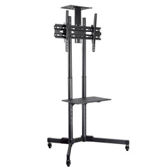 TV Trolley Bracket Stand With Media Shelf 32" to 65"