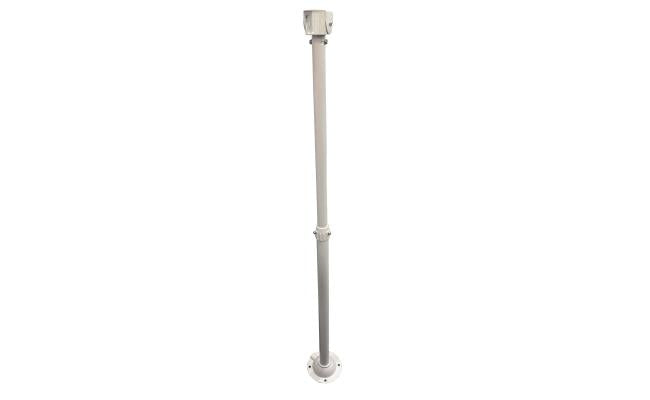 Aluminum Alloy Adjustable Ceiling Camera Bracket From 60cm To 120cm White