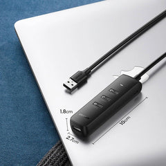 Ugreen 10915 4 In 1 Usb A 3.0 Hub 4 Ports Usb A 3.0