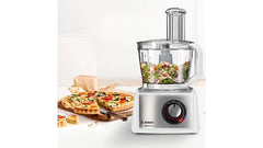 Bosch Food Processor, 1100 Watts, 4 Speeds, White - MC812W620