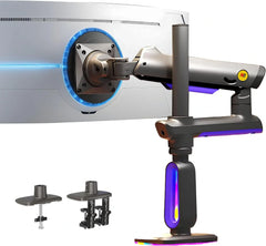 NB NORTH BAYOU G80 GAMING Monitor Stand ARM RGB DESK MOUNT - 32-inch up to 60-inch Monitors