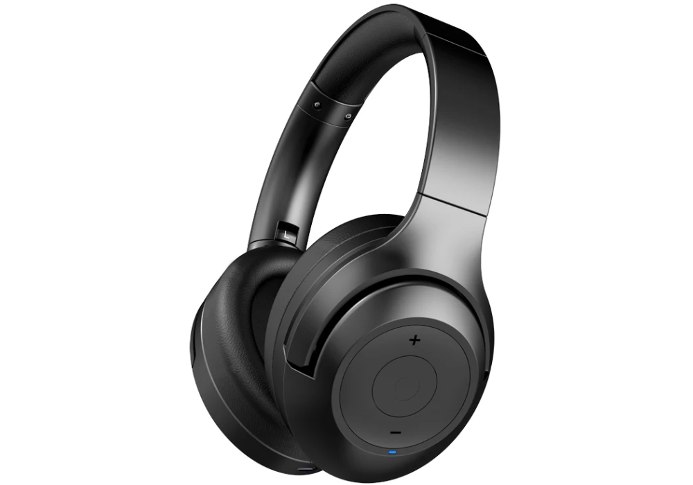 Abingo BT30 Wireless Over-Ear Headphones – Bluetooth V5.1, 40mm Drivers, Deep Bass, 20-Hour Playtime, Foldable Design – Black