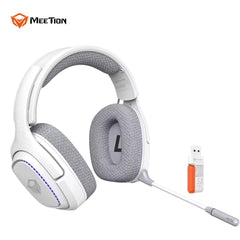 Meetion BTH012 Three-Mode 2.4G Wireless Bluetooth & Wired Gaming Headset -White