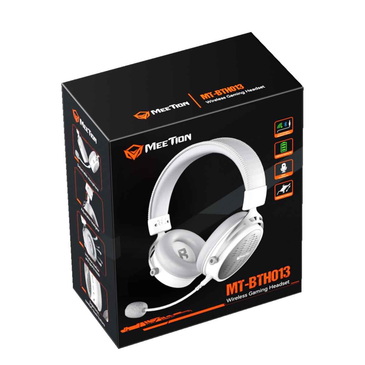 Meetion BTH013 Tri-Mode Wireless Surround Sound Gaming Headset -White Meetion BTH013 Tri-Mode Wireless Surround Sound Gaming Headset -White