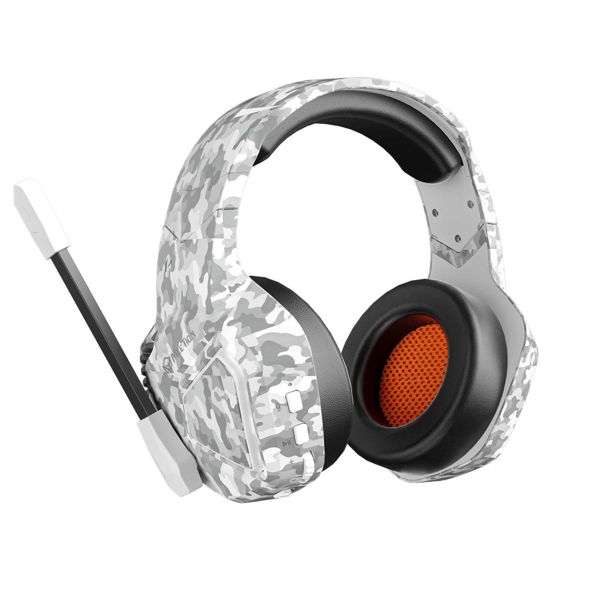 Meetion BTH014 2.4G Wireless Bluetooth & Wired Gaming Headset -White