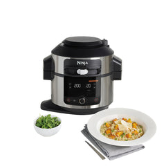 Ninja Food 11-in-1 6-Quart Multifunction Pressure Cooker, Smart Led, 6Lit, Silver - OL550UK