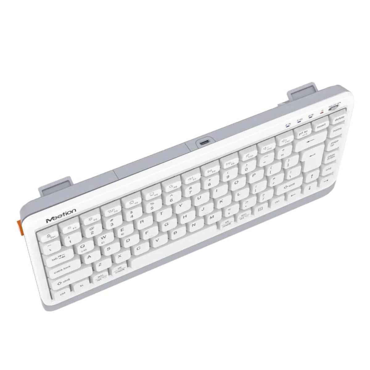 Meetion BTK500 Streamlined Dual-Mode Compact Wireless Keyboard -White Meetion BTK500 Streamlined Dual-Mode Compact Wireless Keyboard -White