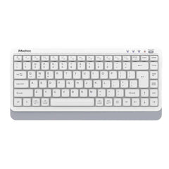 Meetion BTK500 Streamlined Dual-Mode Compact Wireless Keyboard -White
