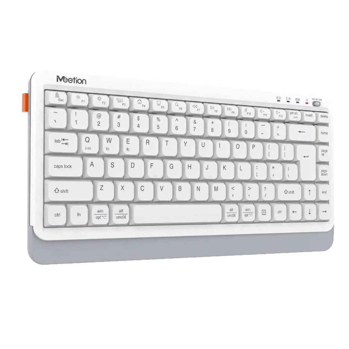 Meetion BTK500 Streamlined Dual-Mode Compact Wireless Keyboard -White Meetion BTK500 Streamlined Dual-Mode Compact Wireless Keyboard -White